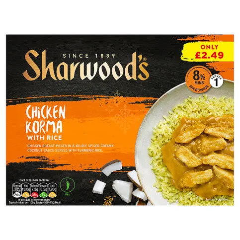 Sharwood's Chicken Korma with Rice 375g