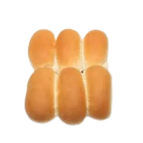 Adkins Medium White Finger Rolls x 6