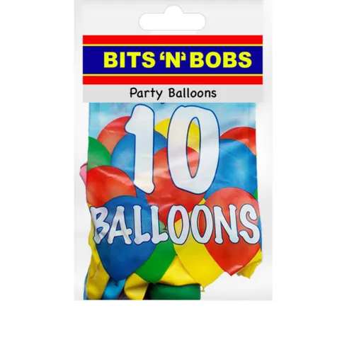 Bits N Bobs 10 Party Balloons