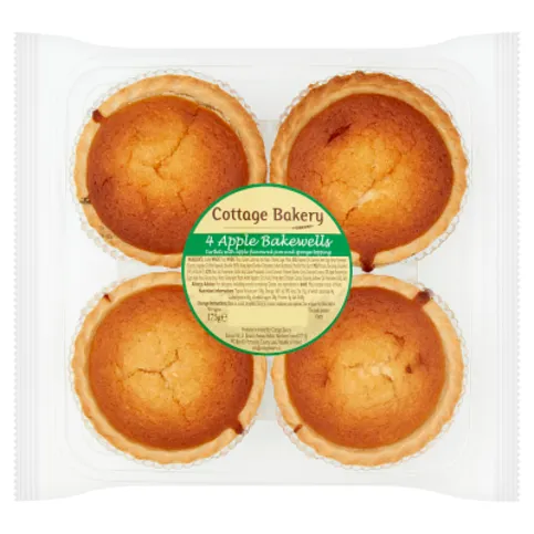 Cottage Bakery 4 Apple Bakewells 175g