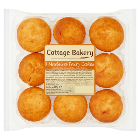 Cottage Bakery 9 Madeira Fairy Cakes 220g