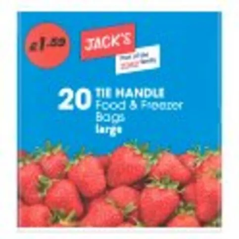 Jack's Freezer Bags Large 20 Pack