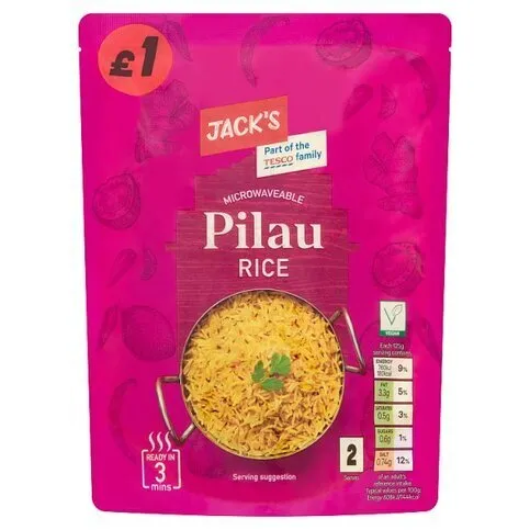 Jack’s Microwaveable Pilau Rice 250g
