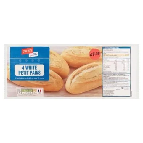 Jack's White Petit Pain 4 x 75g