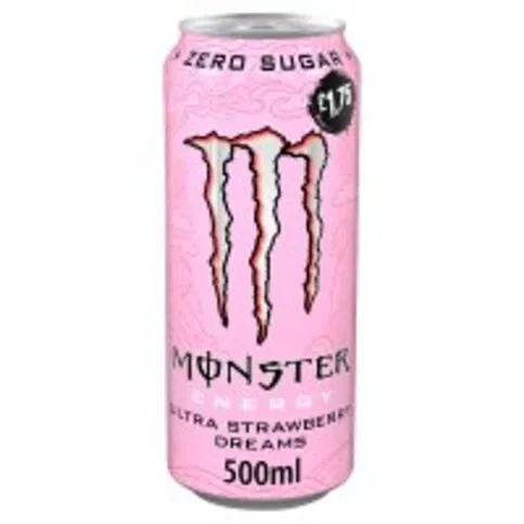 Monster Energy Drink Ultra Strawberry Dreams Zero Sugar 500ml