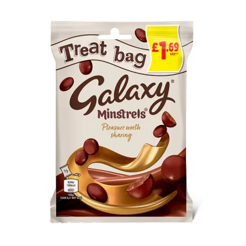 Galaxy Minstrels Milk Chocolate Treat Bag 802g