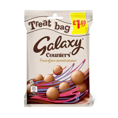 Galaxy Counters Milk Chocolate Buttons Treat Bag 78g