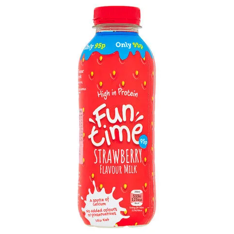 Funtime Strawberry Flavour Milk 500ml