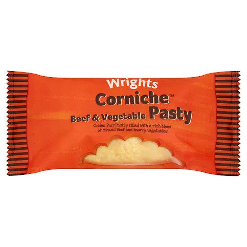 Wrights Corniche Beef & Vegetable Pasty