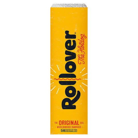 Rollover Original Hotdog Classic 90g Sausage in a Baguette