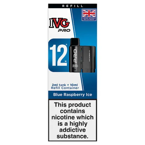 IVG Pro 12 Prefilled Pod Refill Blue Raspberry Ice 12ml