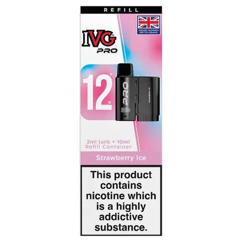 IVG Pro 12 Prefilled Pod Refill Strawberry Ice 12ml