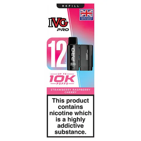 IVG Pro 12 Prefilled Pod Refill Strawvberry Raspberry Cherry
