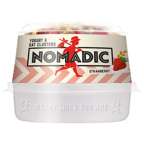 Nomadic Yogurt & Oat Clusters Strawberry 169g