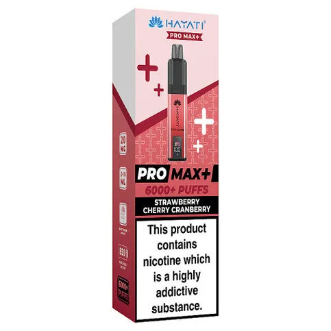 Hayati Pro Max+ Puffs Strawberry Cherry Cranberry