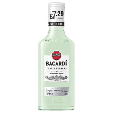 Bacardi Carta Blanca Superior White Rum 20cl
