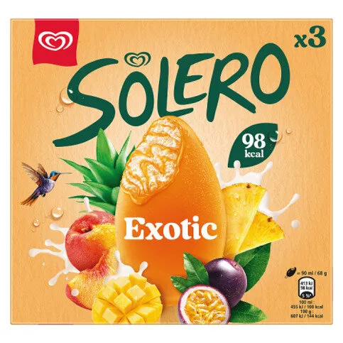 Solero  Ice Cream Sticks Exotic 3x 90ml
