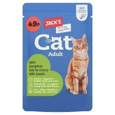 Jack's Cat Pouch Lamb 100g
