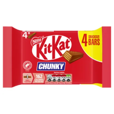 KitKat Chunky Snacksize Bars 4 x 32g