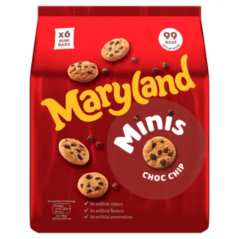Maryland Minis Choc Chip 6 Mini Bags
