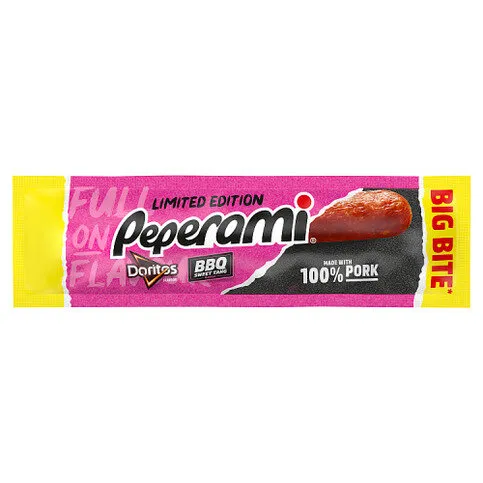 Peperami Limited Edition Doritos Flavour, BBQ Sweet Tang Flavour 28g