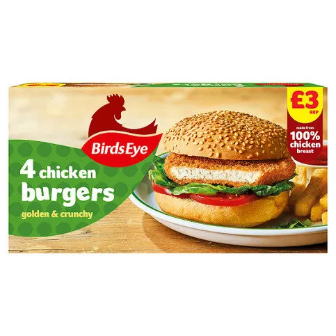 Birds Eye 4 Chicken Burgers 200g