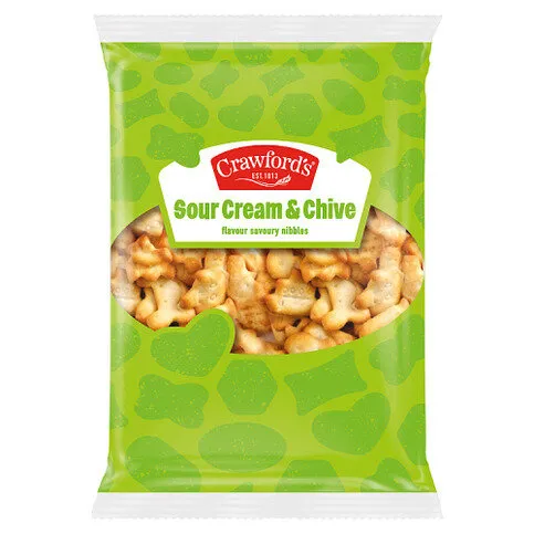 Crawford's Sour Cream & Chive Flavour Savoury Nibbles 200g