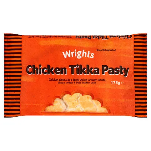 Wrights Chicken Tikka Pasty 175g